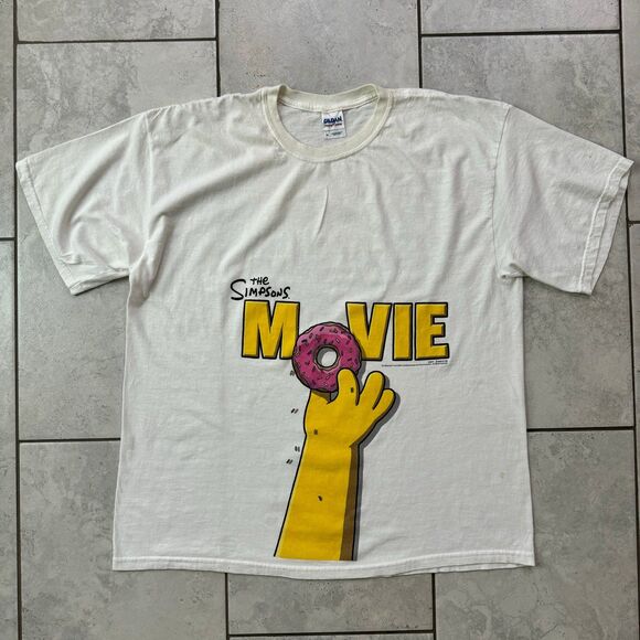 Vintage Y2K The Simpsons Movie T-Shirt 2008 Size Men's XL - Picture 1 of 6
